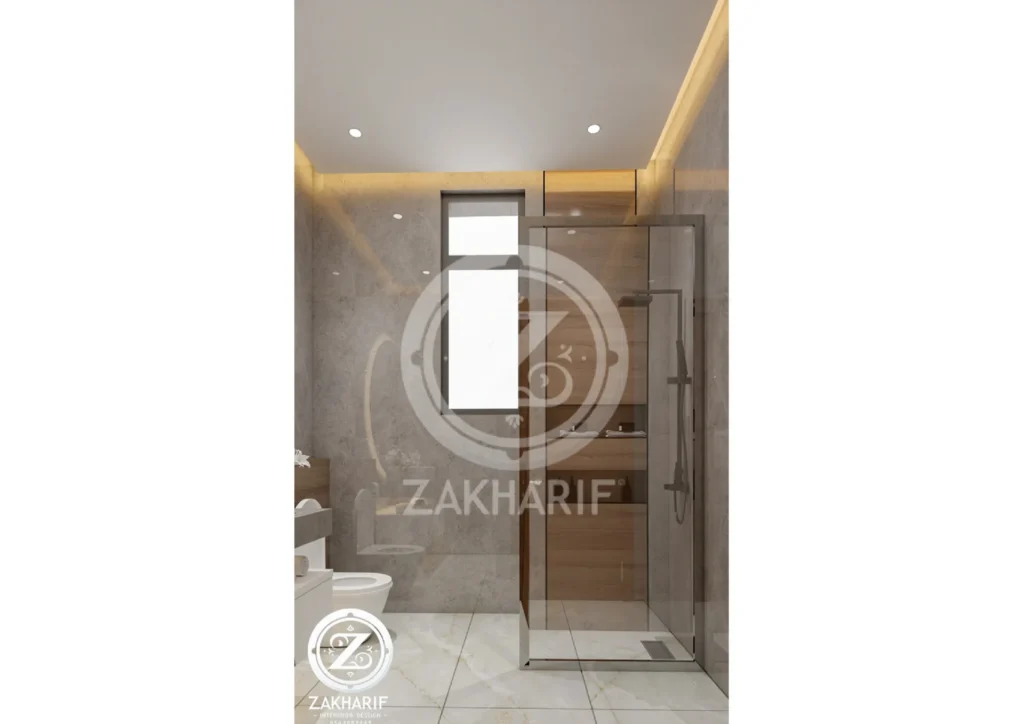 الأحواض والتشطيبات في تصميم حمام