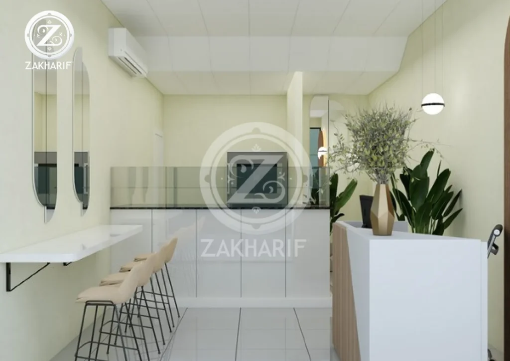 تصميم داخلي وتجهيزات ضمن المساحات التجارية