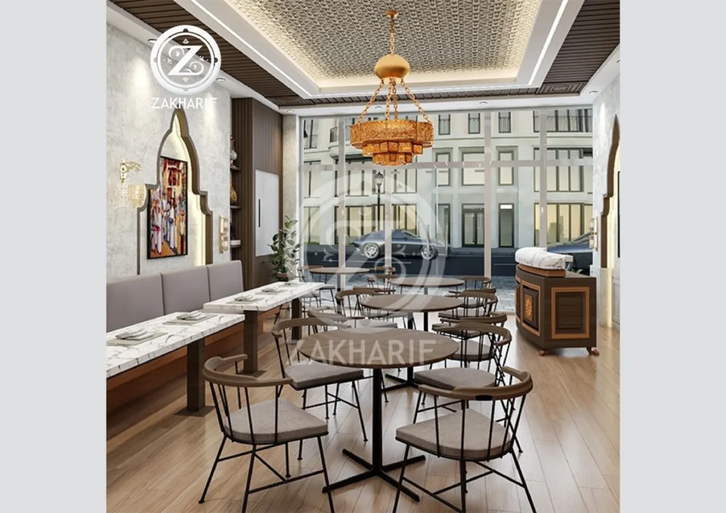 تصميم داخلي وتجهيزات ضمن المساحات التجارية