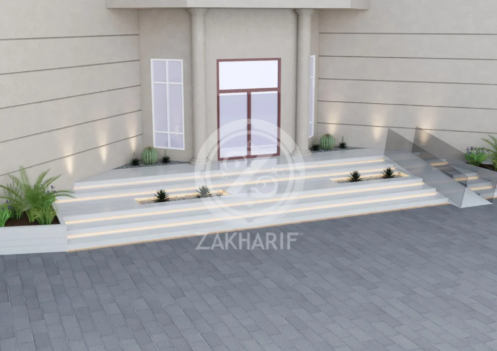 تصميم واجهة أو مساحة خارجية