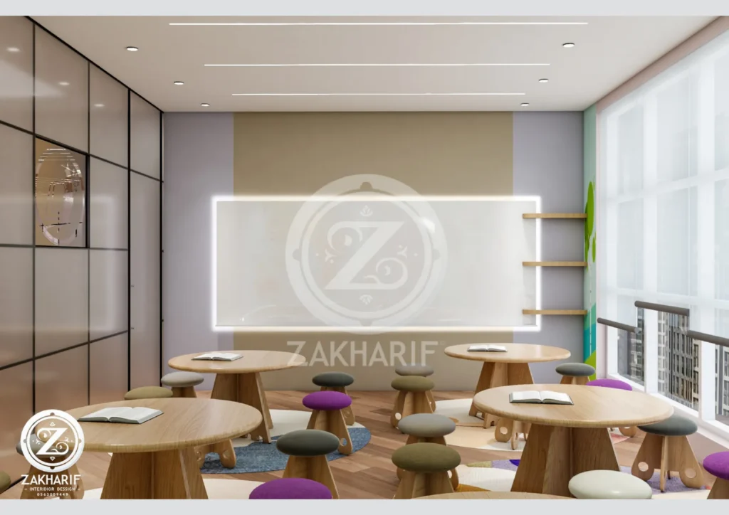 توزيع الأثاث والتشطيبات ضمن مساحات العمل